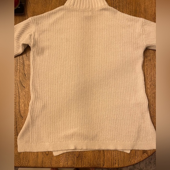 Off white XS women’s mock neck sweater long sleeve top shirt - Picture 4 of 10